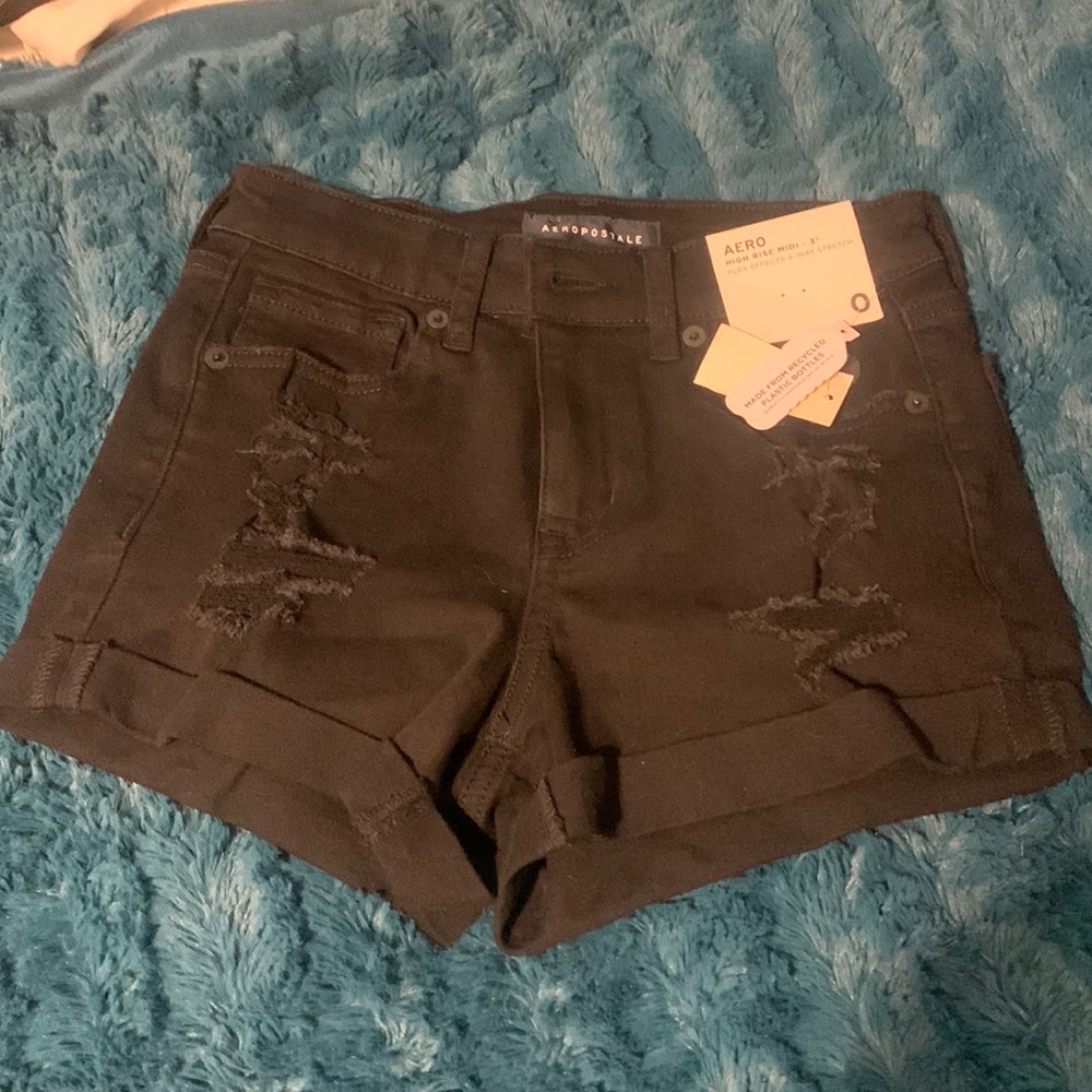 Aeropostale black sport shorts size 0